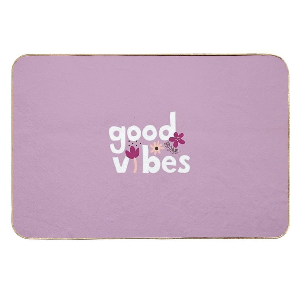 Good Vibes  Easy To Clean Bath Mat