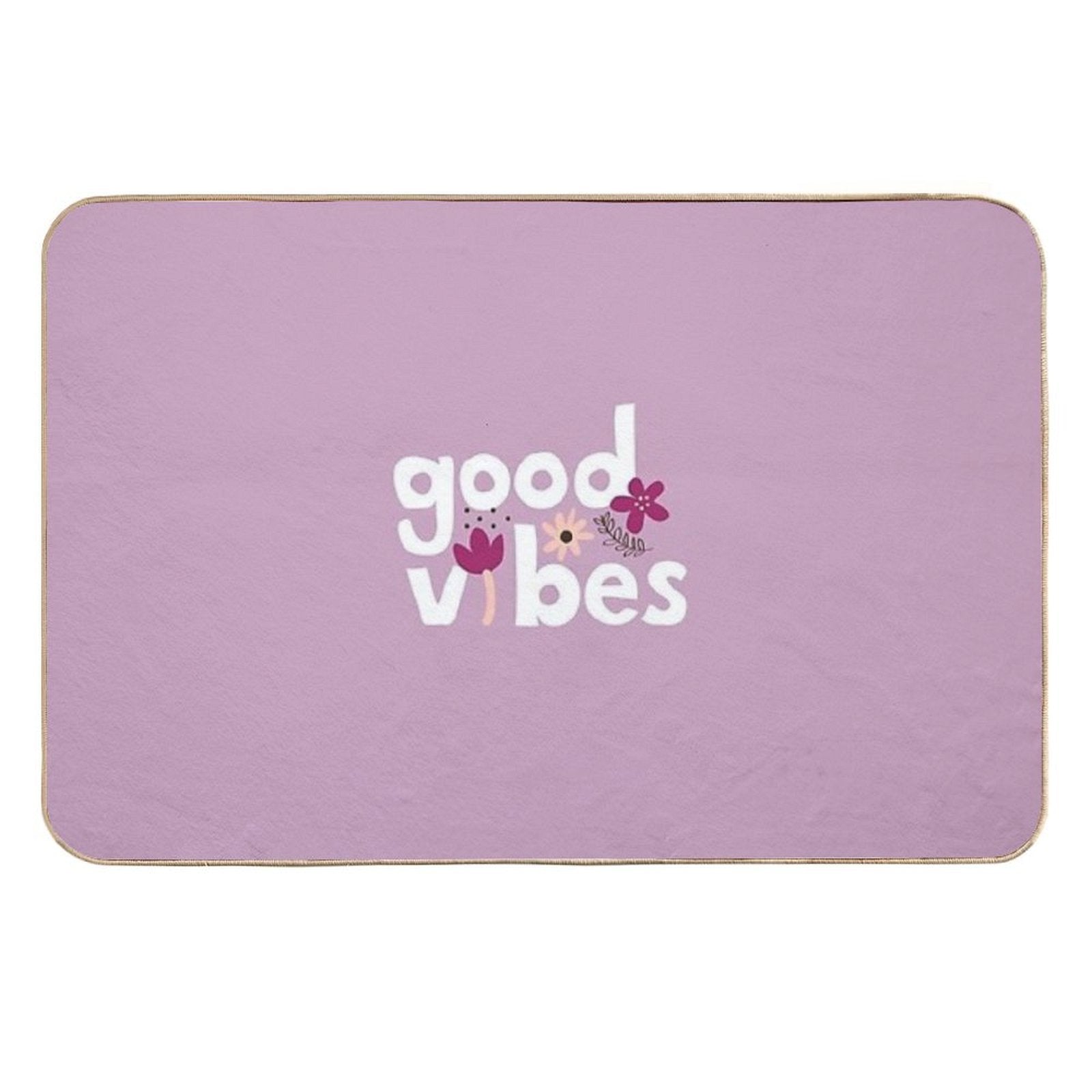 Good Vibes  Easy To Clean Bath Mat