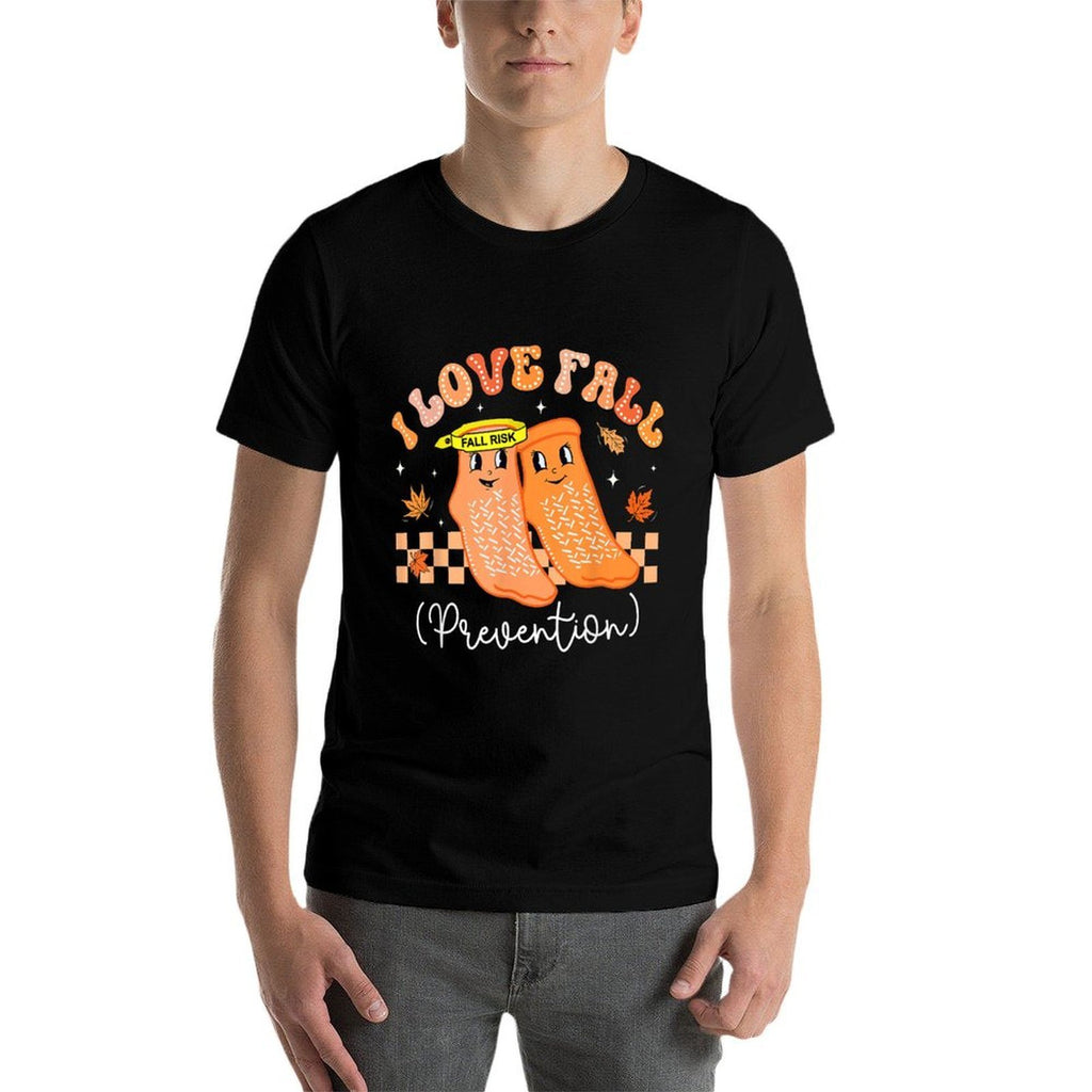 Groovy Retro I Love Fall Prevention Fall Physical Therapy  Odor-resistant T-Shirt
