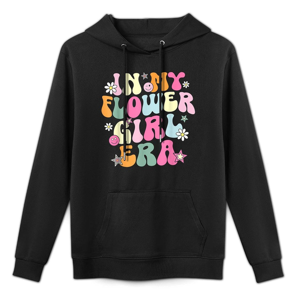 In My Flower Girl Era Retro Groovy Flower Girl Funny Cute Colorfast Hoodie