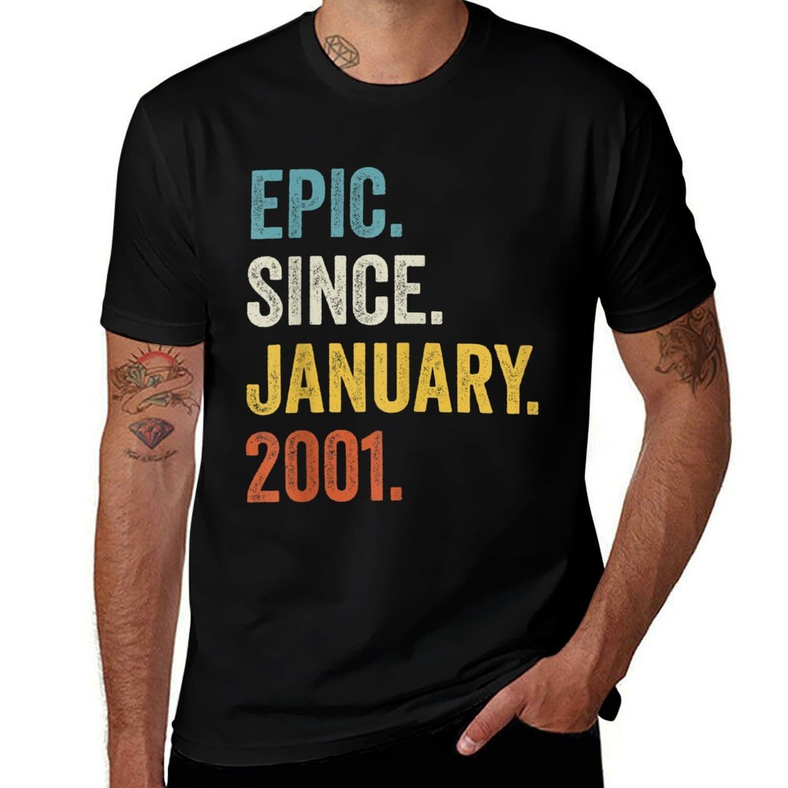 Epic Since January 2001 21st Birthday  Eco-friendly Material T-Shirt