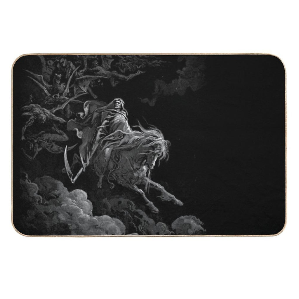 Death on The Pale Horse Durable Bath Mat