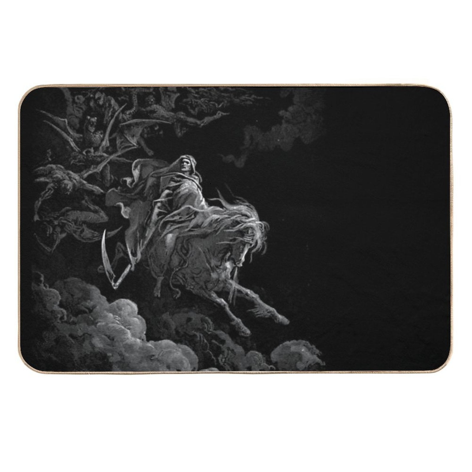 Death on The Pale Horse Durable Bath Mat