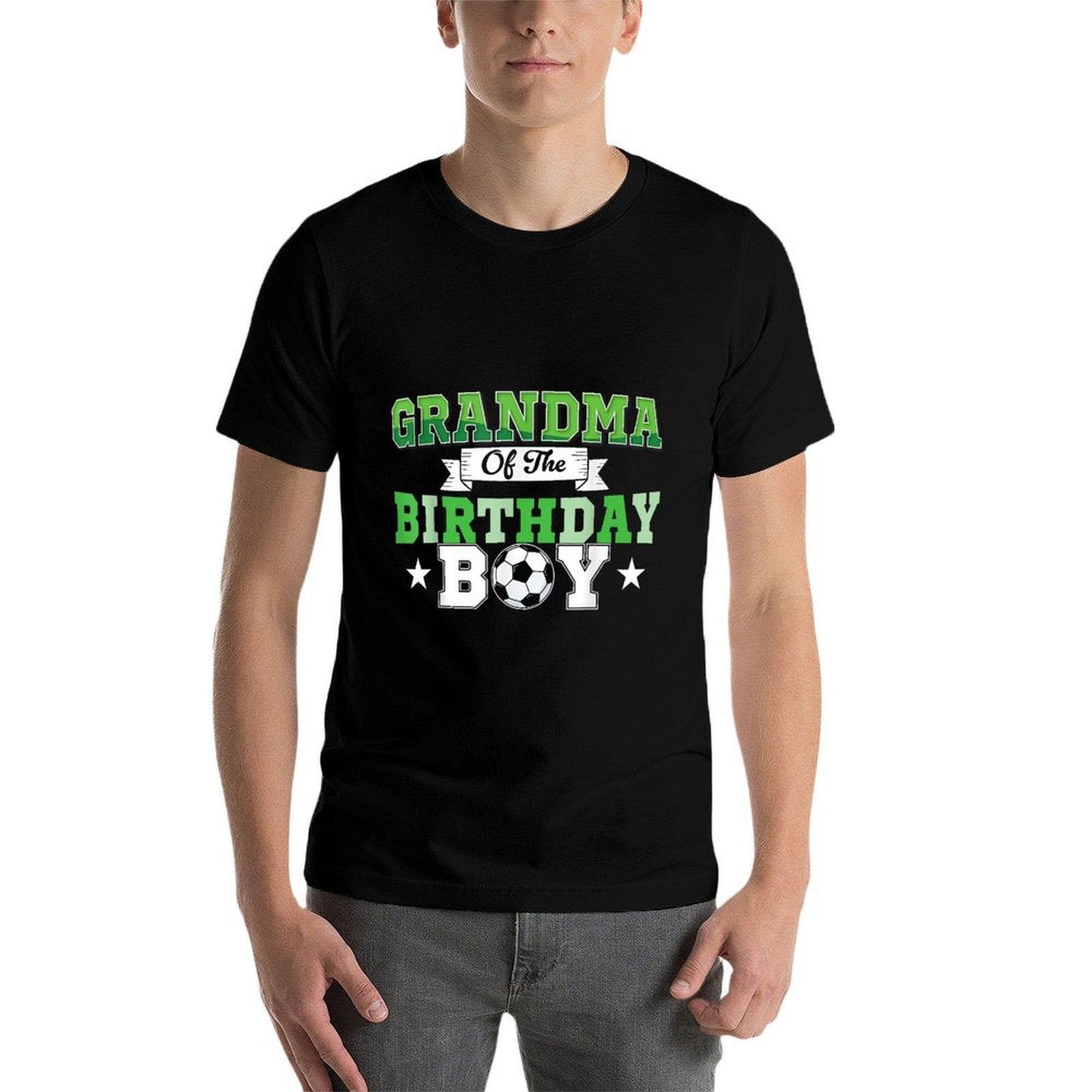 Soccer Grandma Birthday Boys Party Family Matching  Wrinkle-resistant T-Shirt