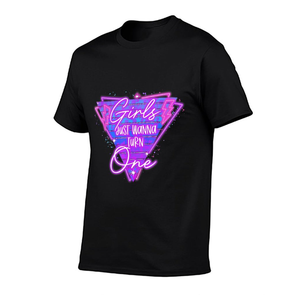 Girls Just Wanna Turn One, Baby's 1st Birthday  Classic T-Shirt