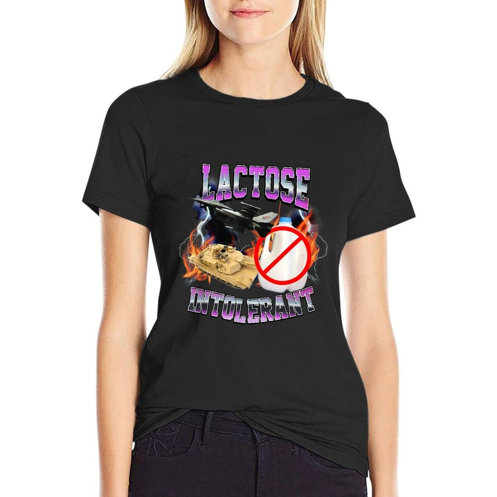 Lactose Intolerant Lactose-Free Funny Meme Gen Z Humor  Lightweight T-Shirt
