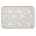 Delicate Doodle Floral Pattern  Toxin-Free Bath Mat
