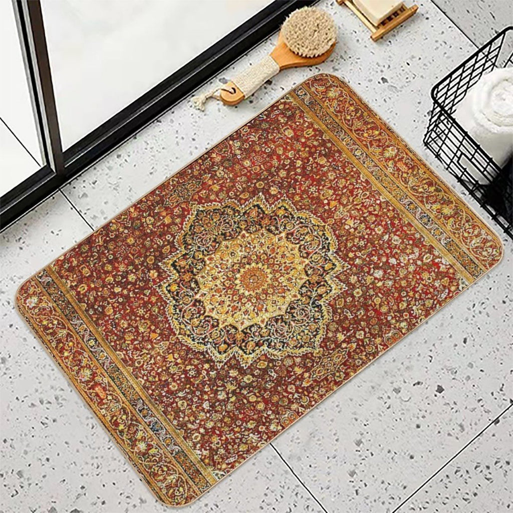 Khorasan Antique Persian Carpet Print  Rapid-Drying Bath Mat