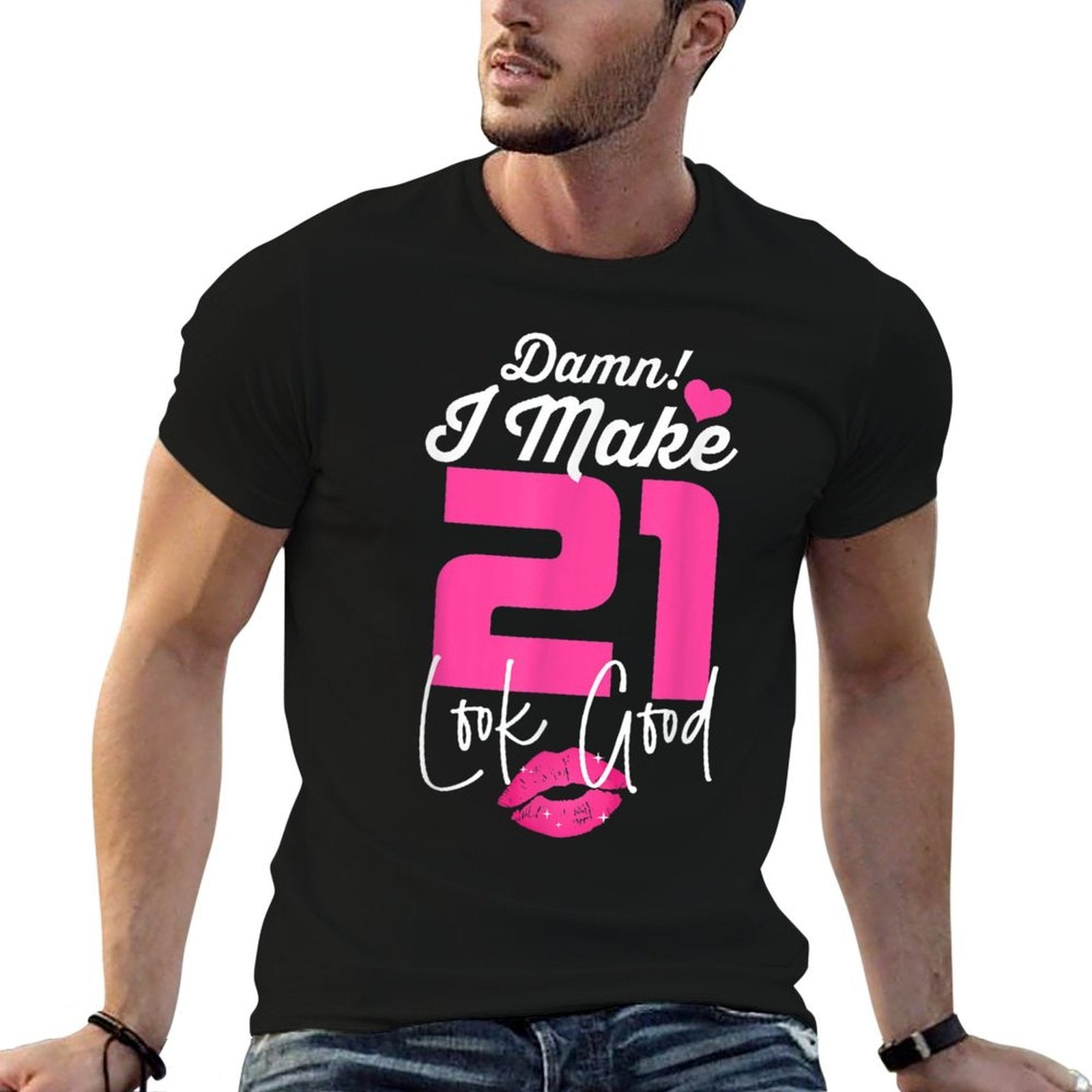Damn I Make 21 Look Good 21 Year Old 21st Birthday Women  Moisture-wicking T-Shirt