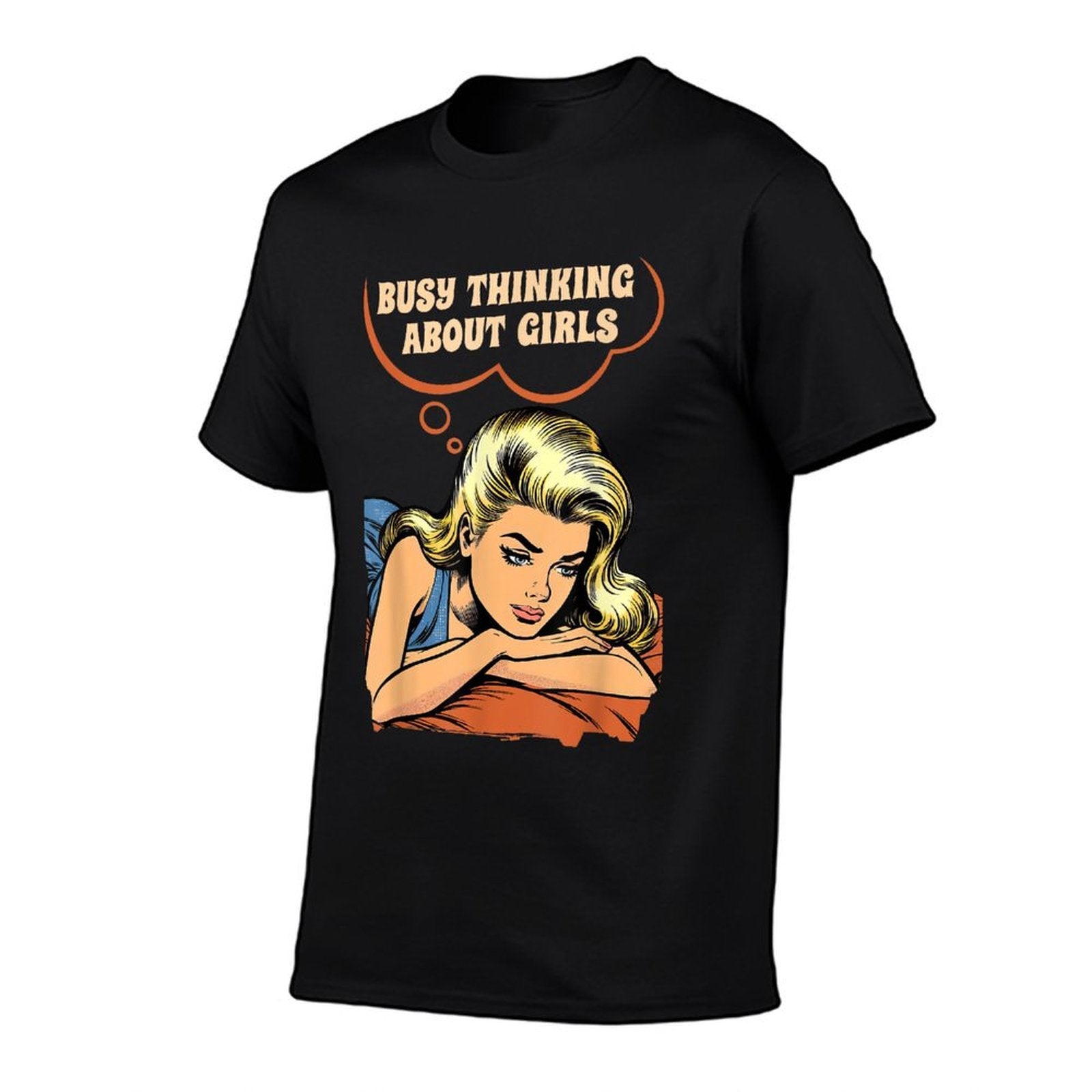 Lesbian LGBT Pride Month LGBTQ Busy Thinking About Girls  Durable T-Shirt