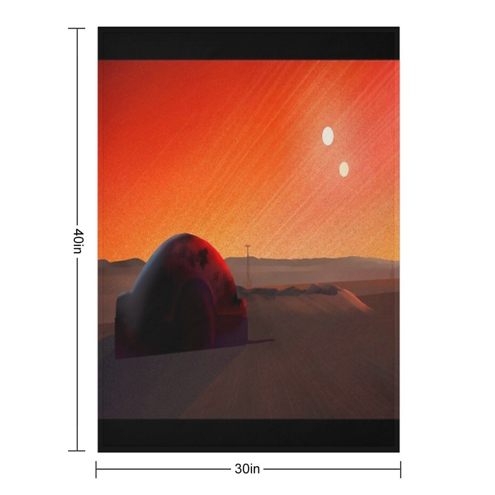 Tatooine Travel-friendly Throw Blanket