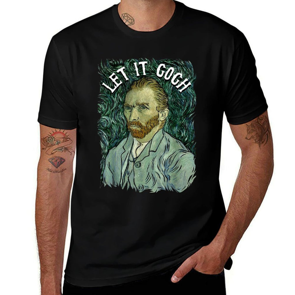Let It Gogh T Vincent Van Gogh Artist Funny Image Gift  Classic T-Shirt