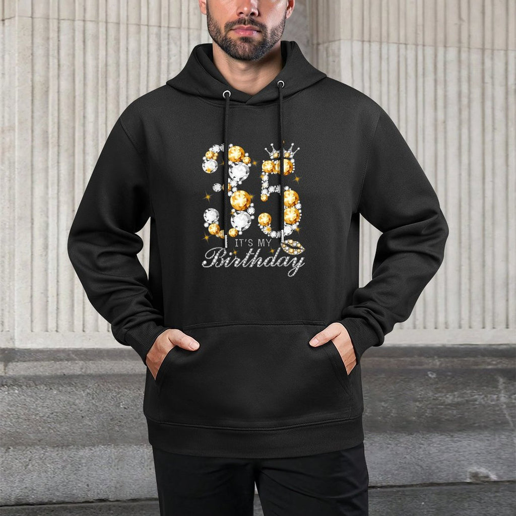 It's My 35th Birthday Queen 35 Years Old Shoes Crown Diamond Relaxed Fit Hoodie