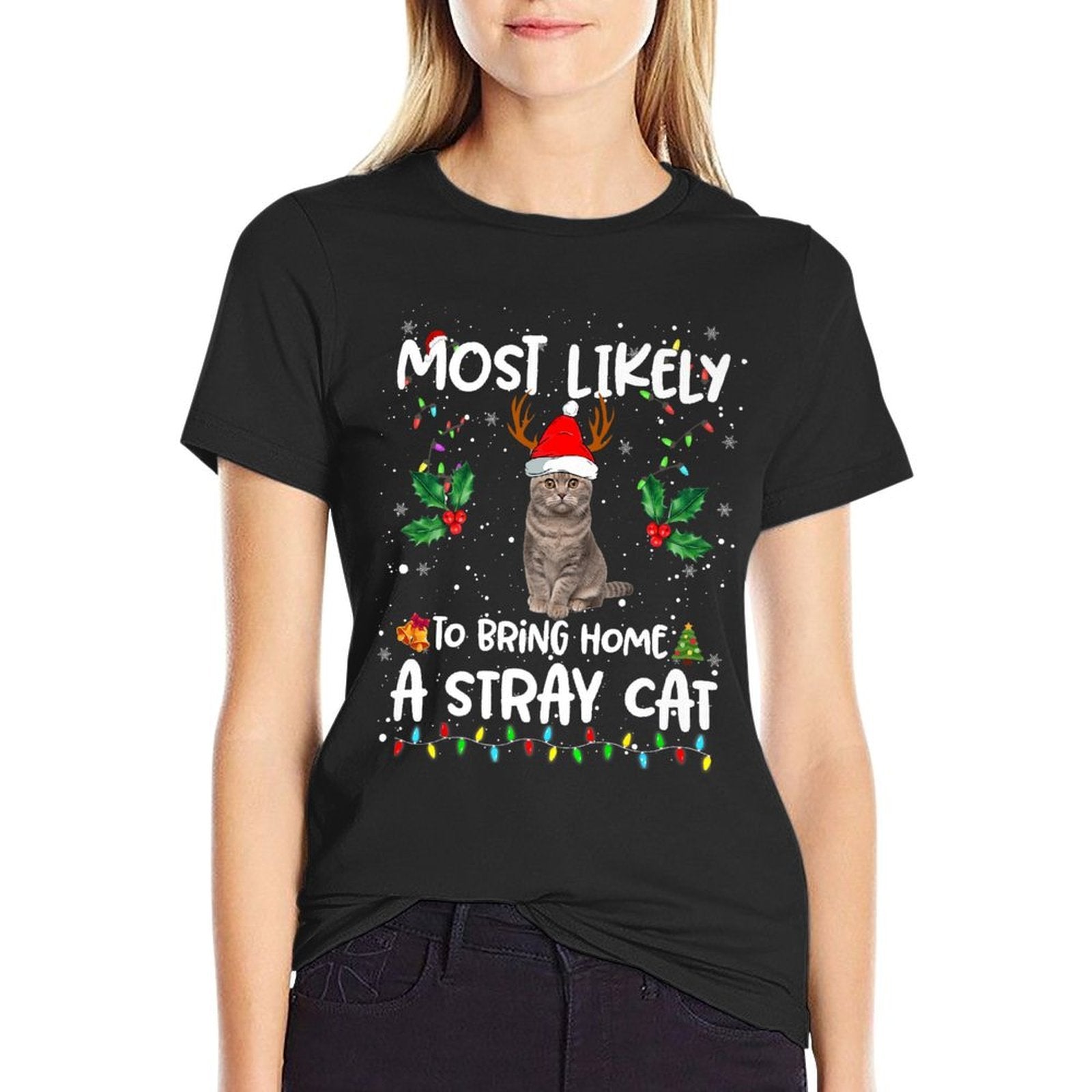 Most Likely To Bring Home Stray Cat Family Matching Holiday Premium  Quick-drying T-Shirt