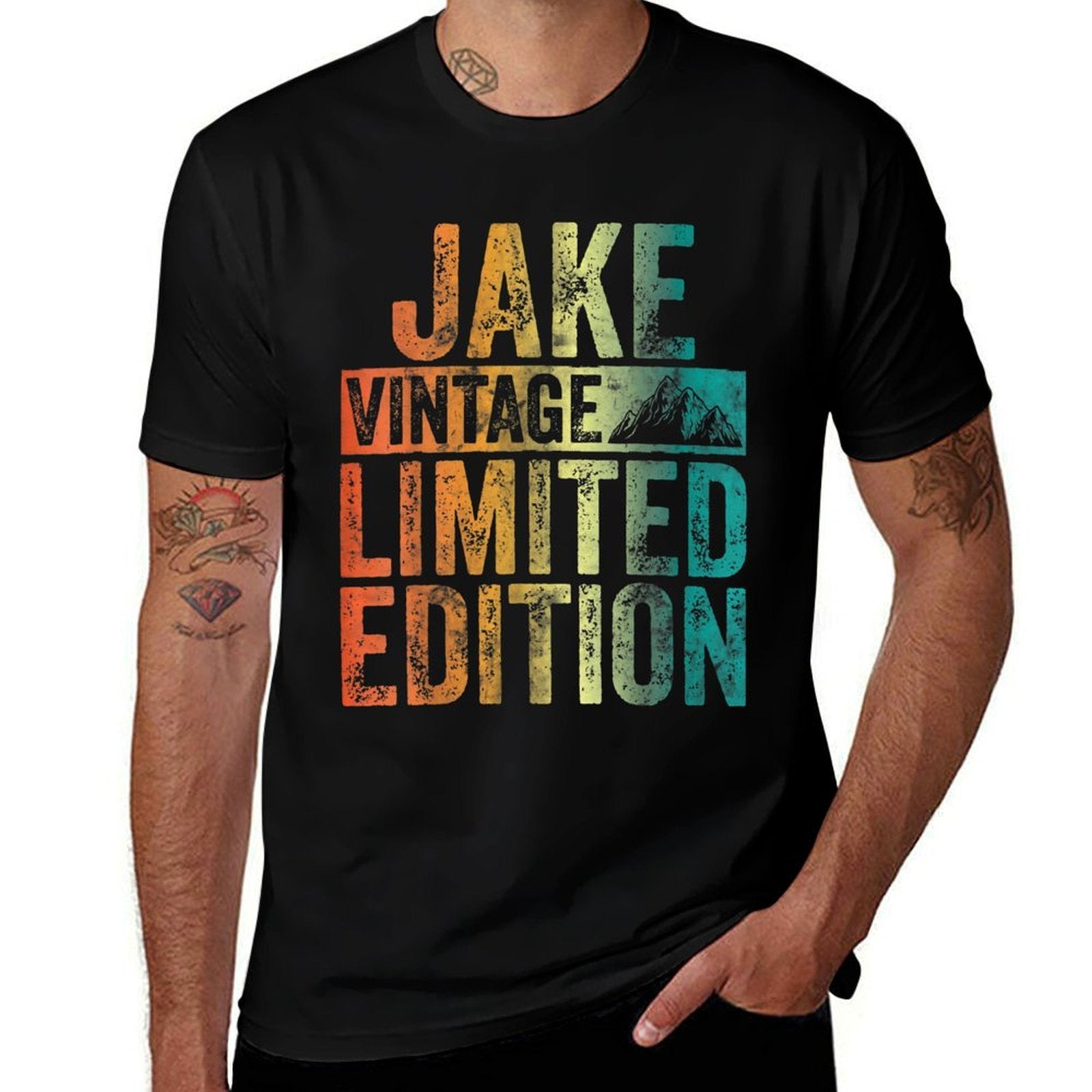 Personalized Name Jake Vintage Limited Edition  Relaxed-fit T-Shirt