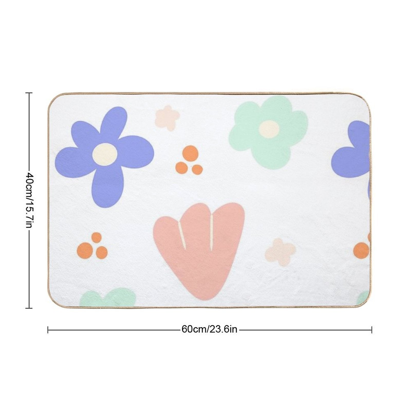 Summer Florals  Eco-Friendly Bath Mat