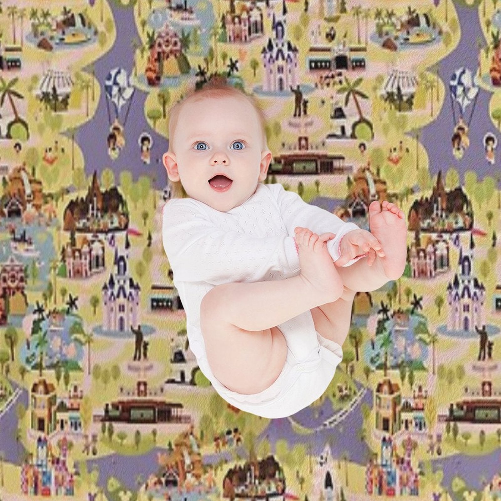 A Walk in The Park Plush Throw Blanket
