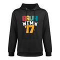 Bruh I'm 17 Year Old Gifts Boys Girls It's My 17th Birthday Kangaroo Pocket Hoodie