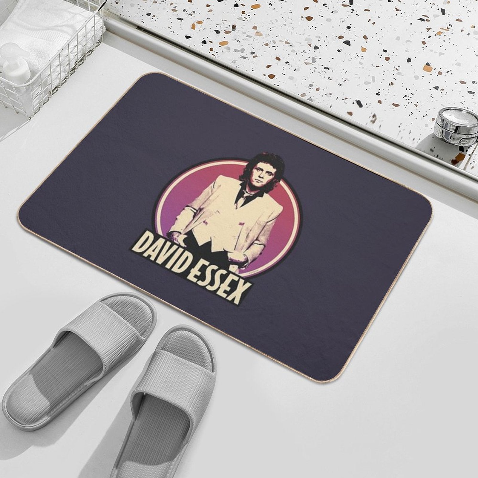 David Essex 70s Pop Music  Absorbent Bath Mat