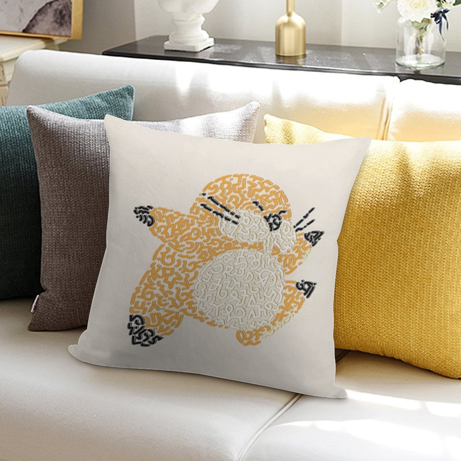 Monty Mole Soft Easy Maintenance Throw Pillow