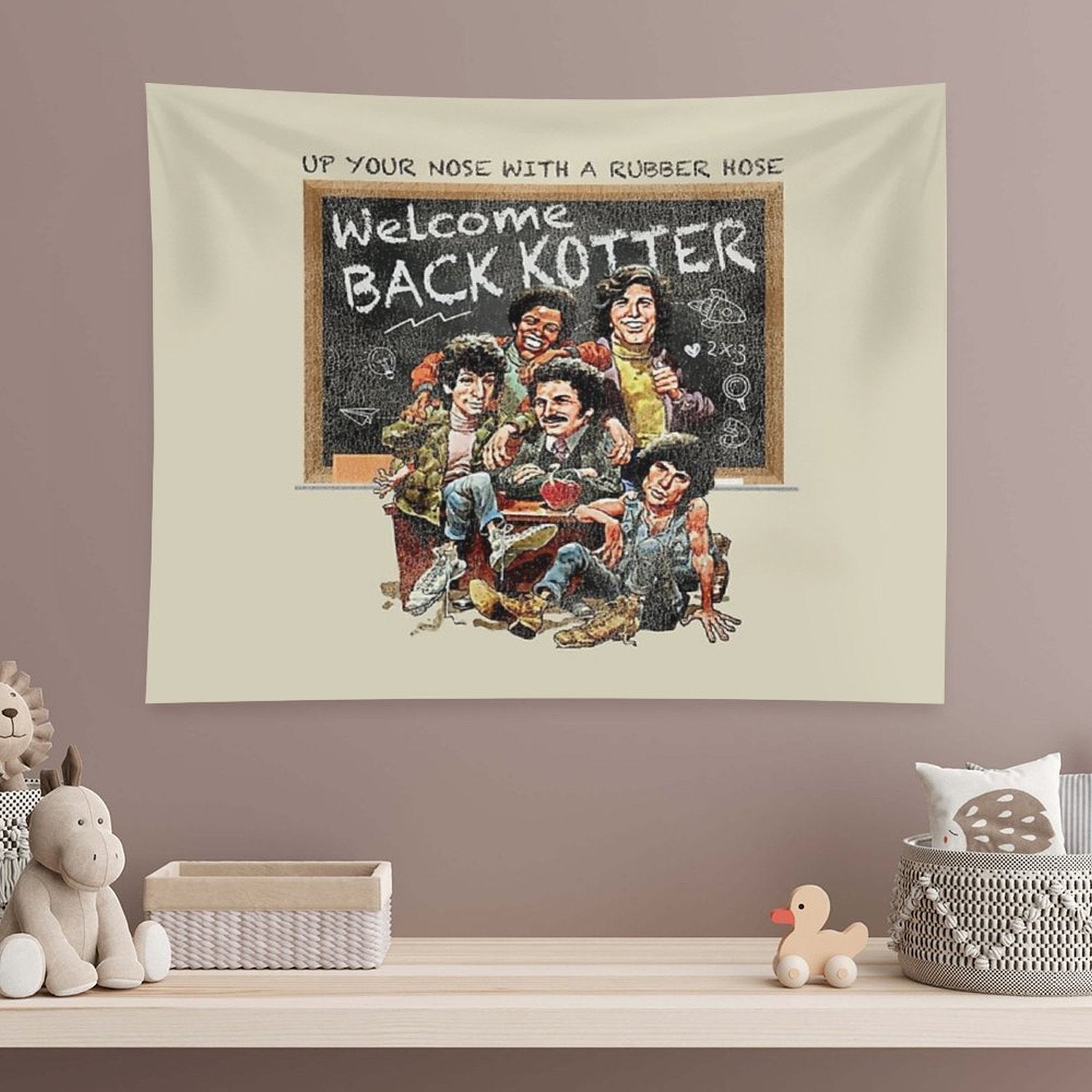 Welcome Back Kotter Vintage Worn Tapestry