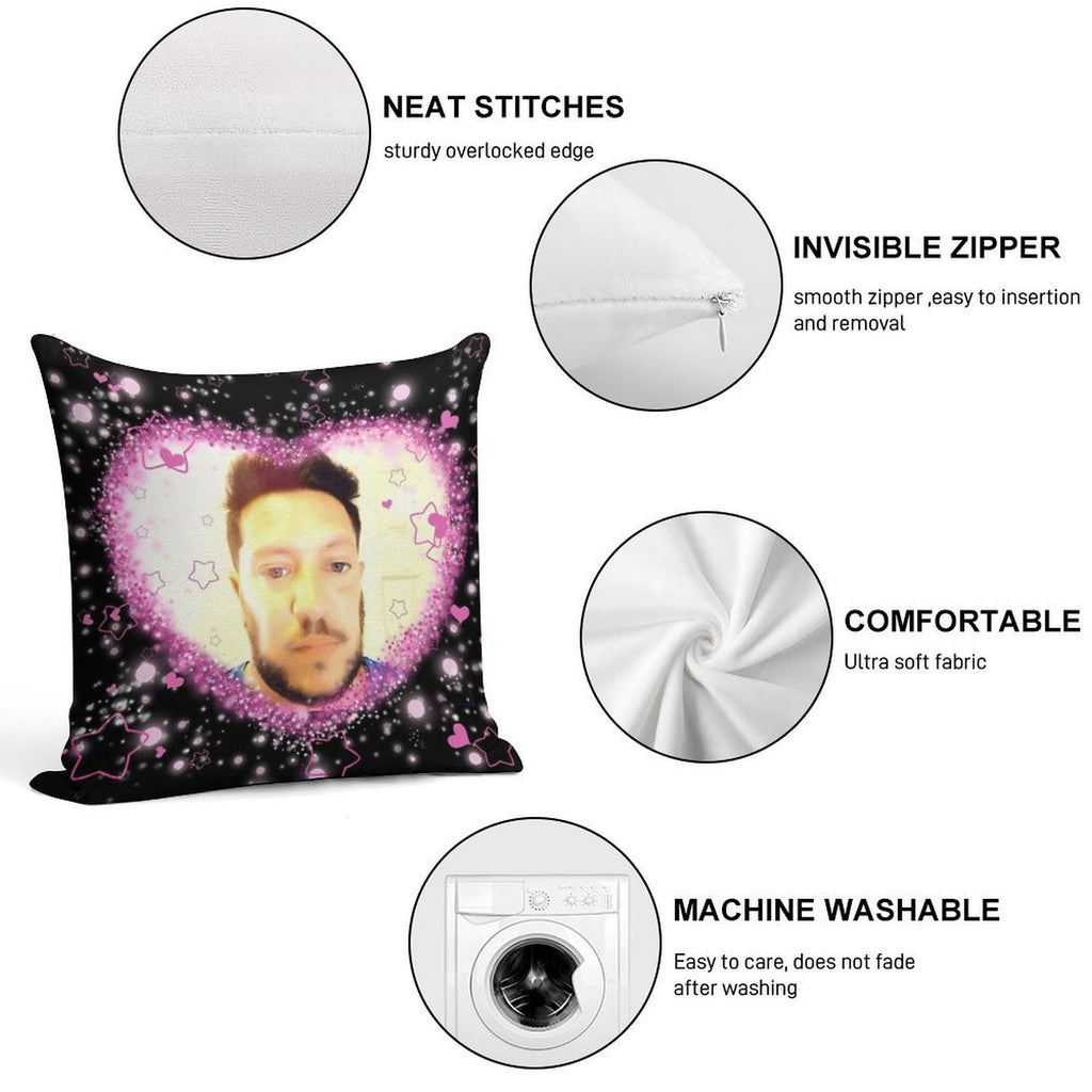 Impractical Jokers Sal Vulcano Kawaii Cutesy Edit Meme Soft Multiple Sizes Throw Pillow