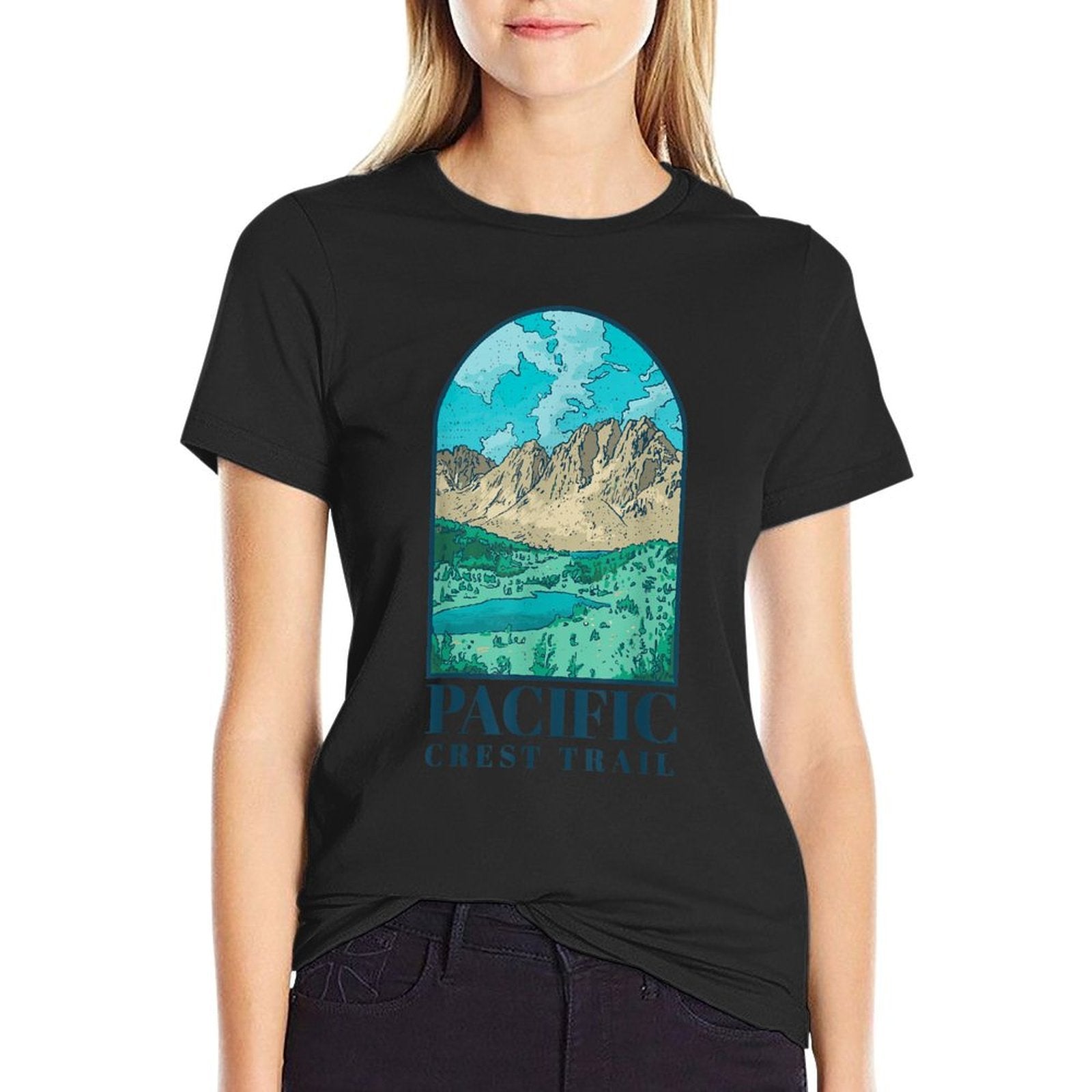 Pacific Crest Trail Scenic Landscape  Relaxed-fit T-Shirt