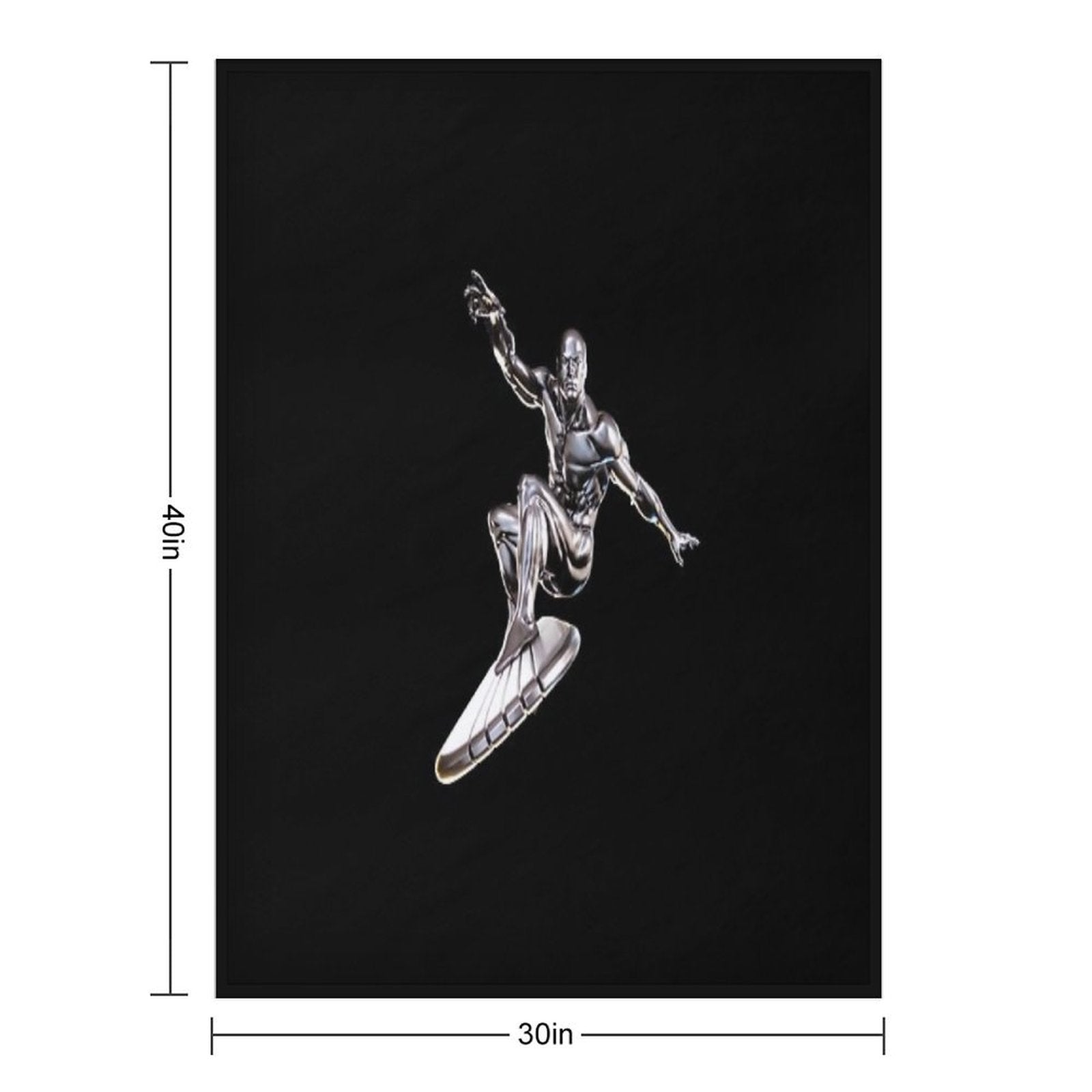 Silver Surfer - Herald of Galactus Compact Throw Blanket