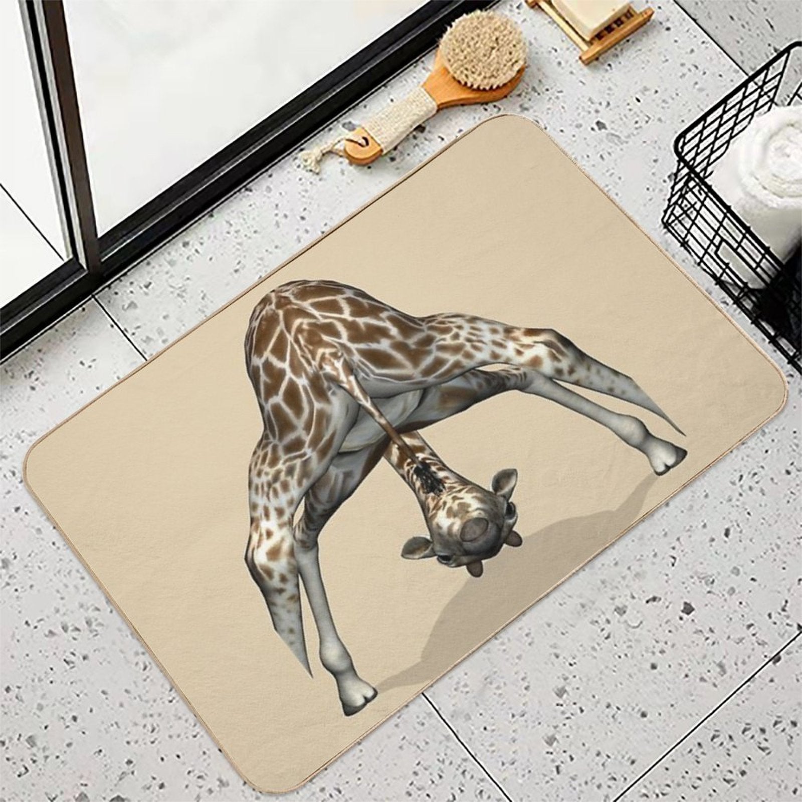 Childish Giraffe  Odorless Bath Mat