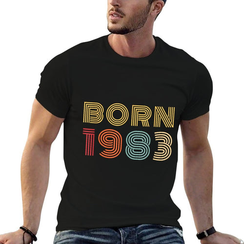 40 Year Old Bday Gifts Vintage Born 1983 Retro 40th Birthday  Graphic-printed T-Shirt