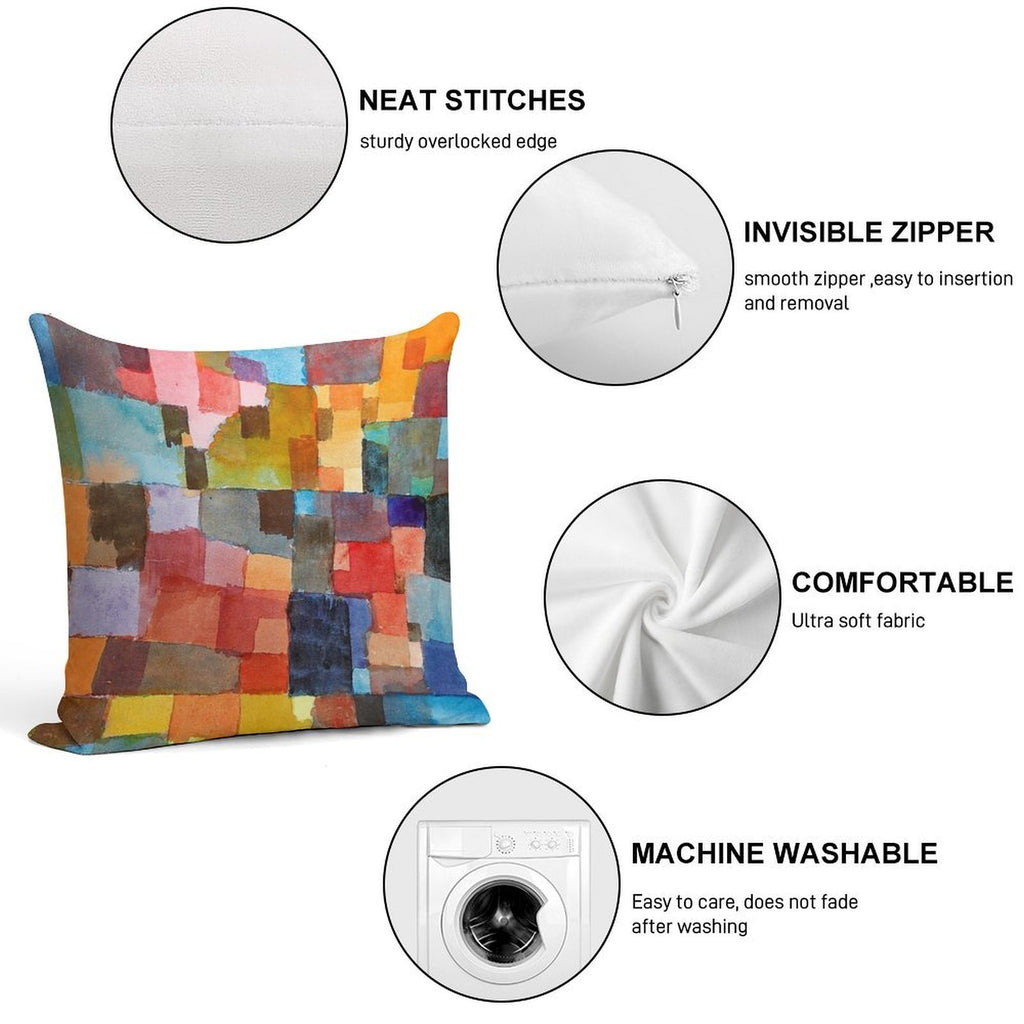 Raumarchitekturen, Paul Klee Soft Multiple Sizes Throw Pillow