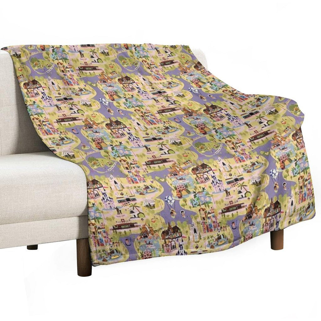 A Walk in The Park Plush Throw Blanket