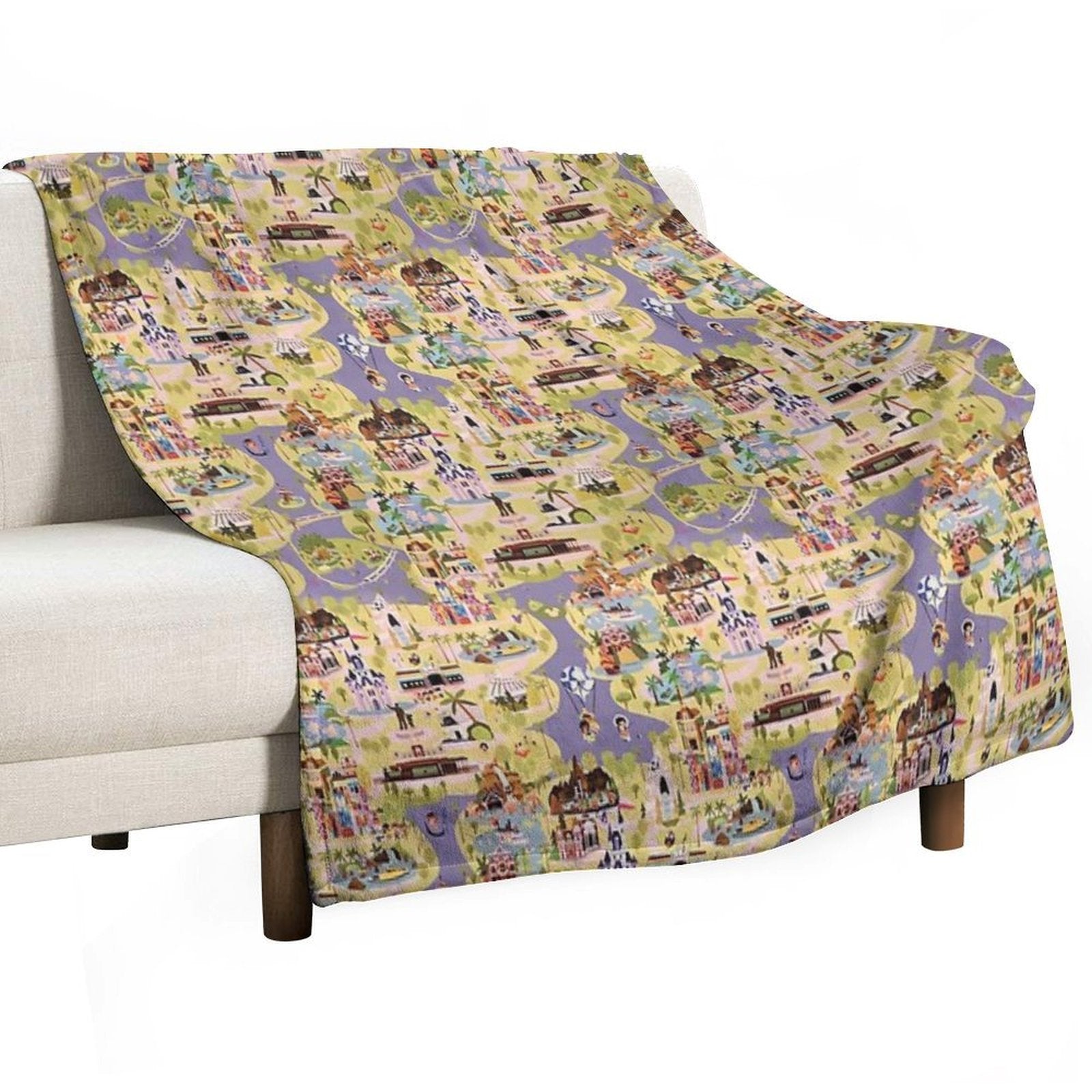 A Walk in The Park Plush Throw Blanket