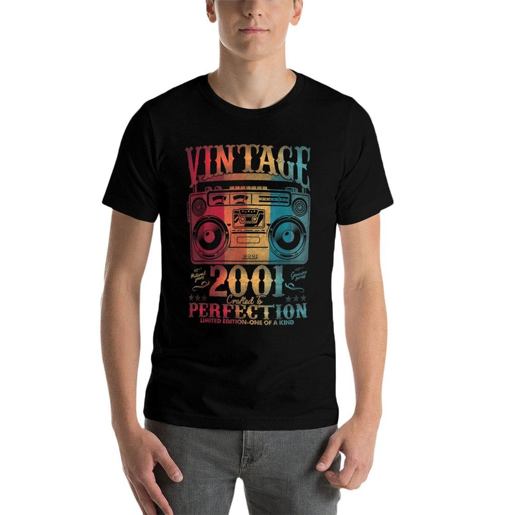 Vintage 2001 Limited Edition 2001 21 Years Old 21st Birthday Comfortable T-Shirt