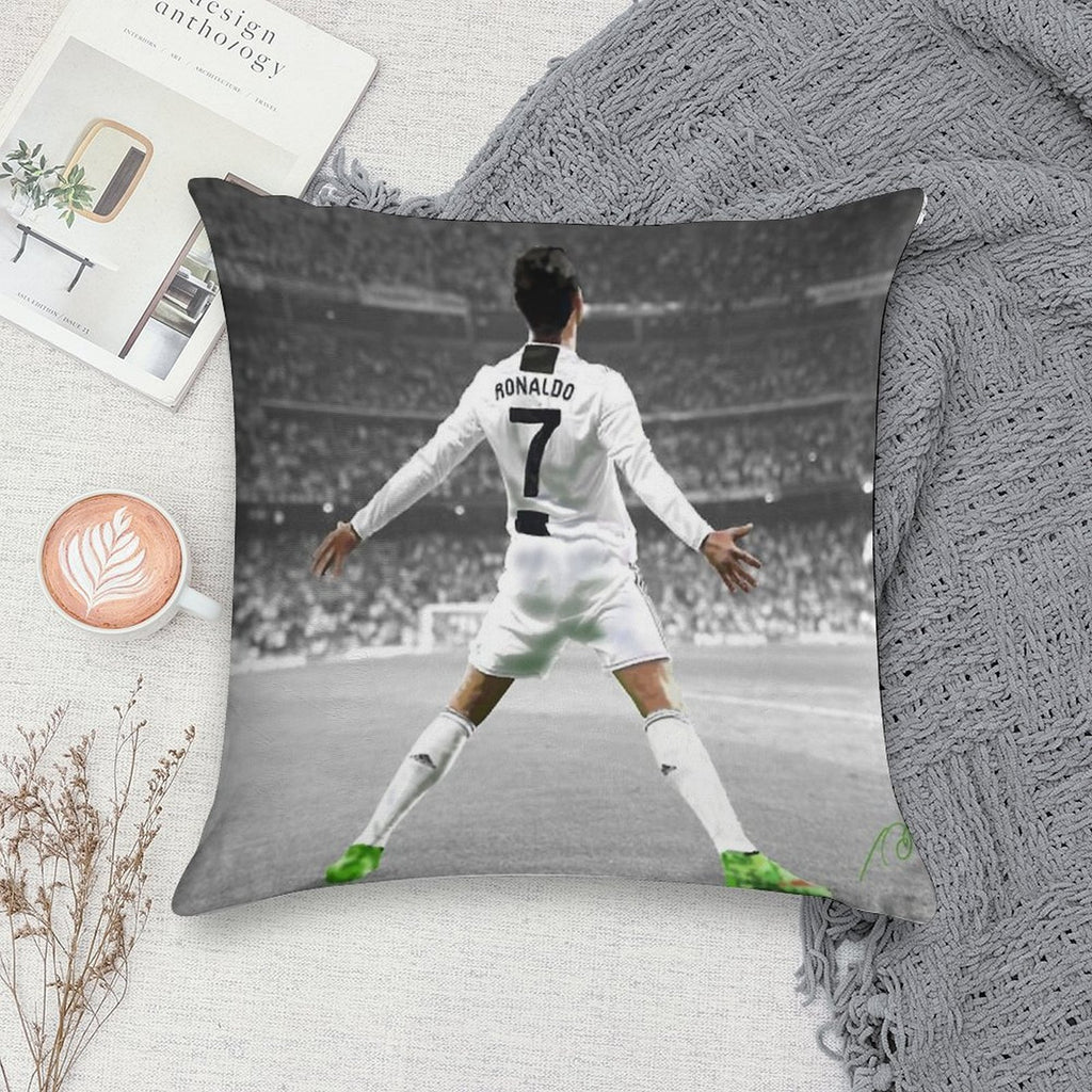 Cristiano Ronaldo Soft Gift Ready Throw Pillow