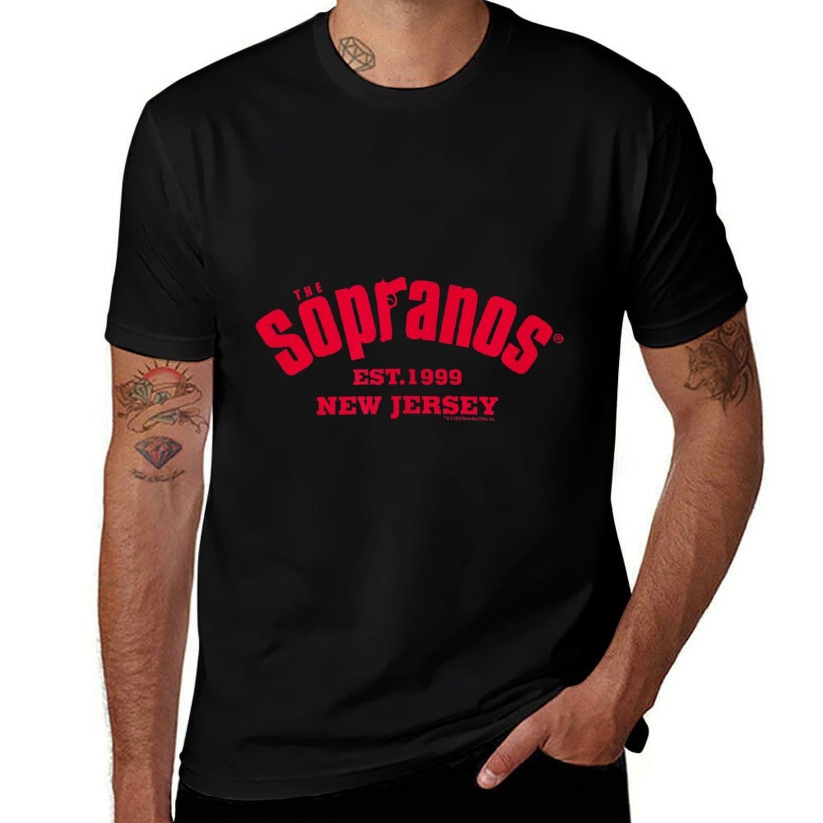 The Sopranos 1999 New Jersey Adult  Polyester Blend T-Shirt