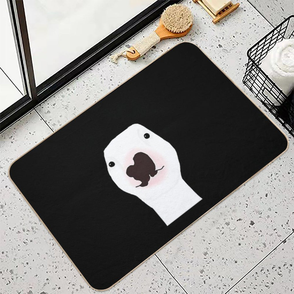 Walter The Bull Terrier  Odorless Bath Mat