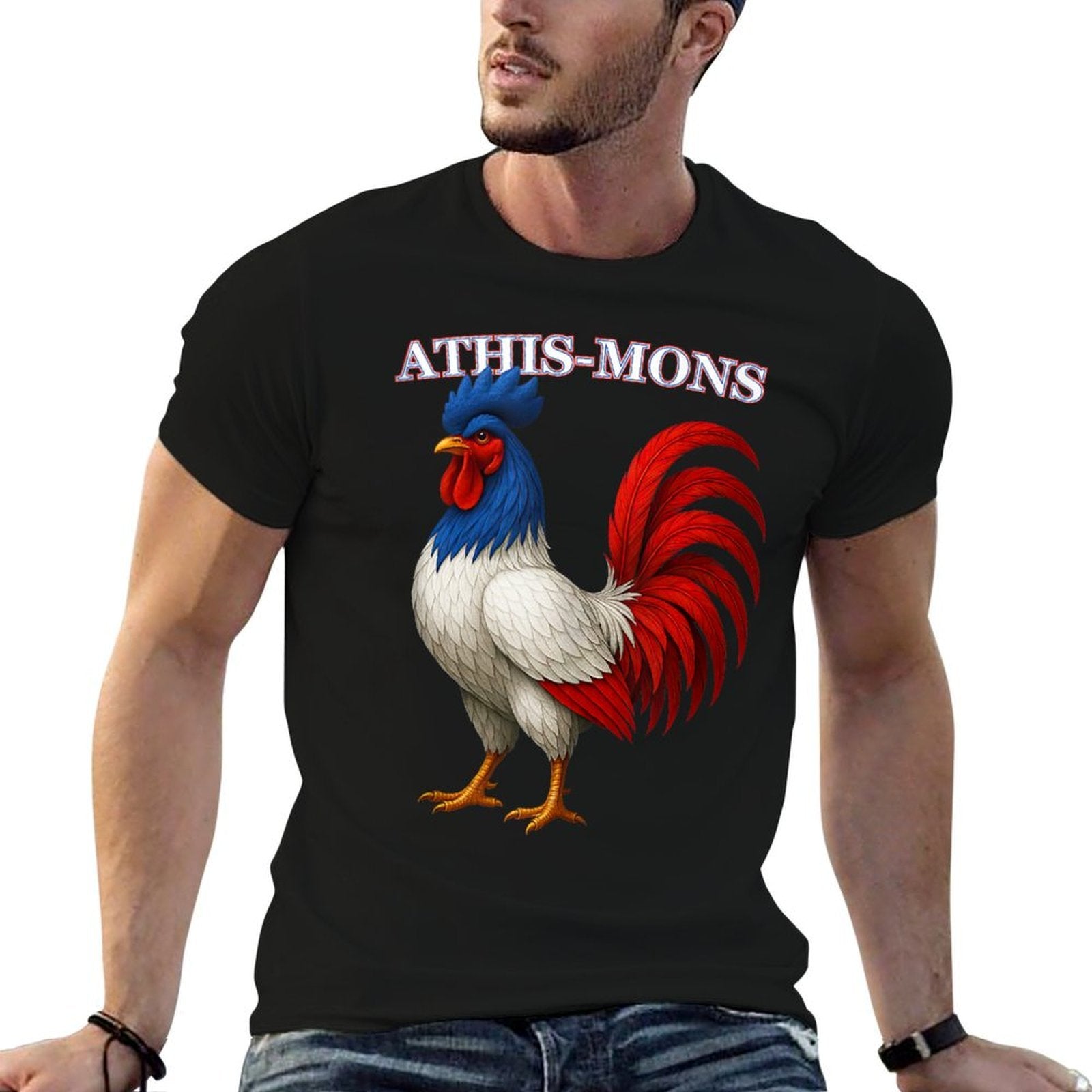 ATHIS-MONS France Français Souvenir Article  Moisture-wicking T-Shirt