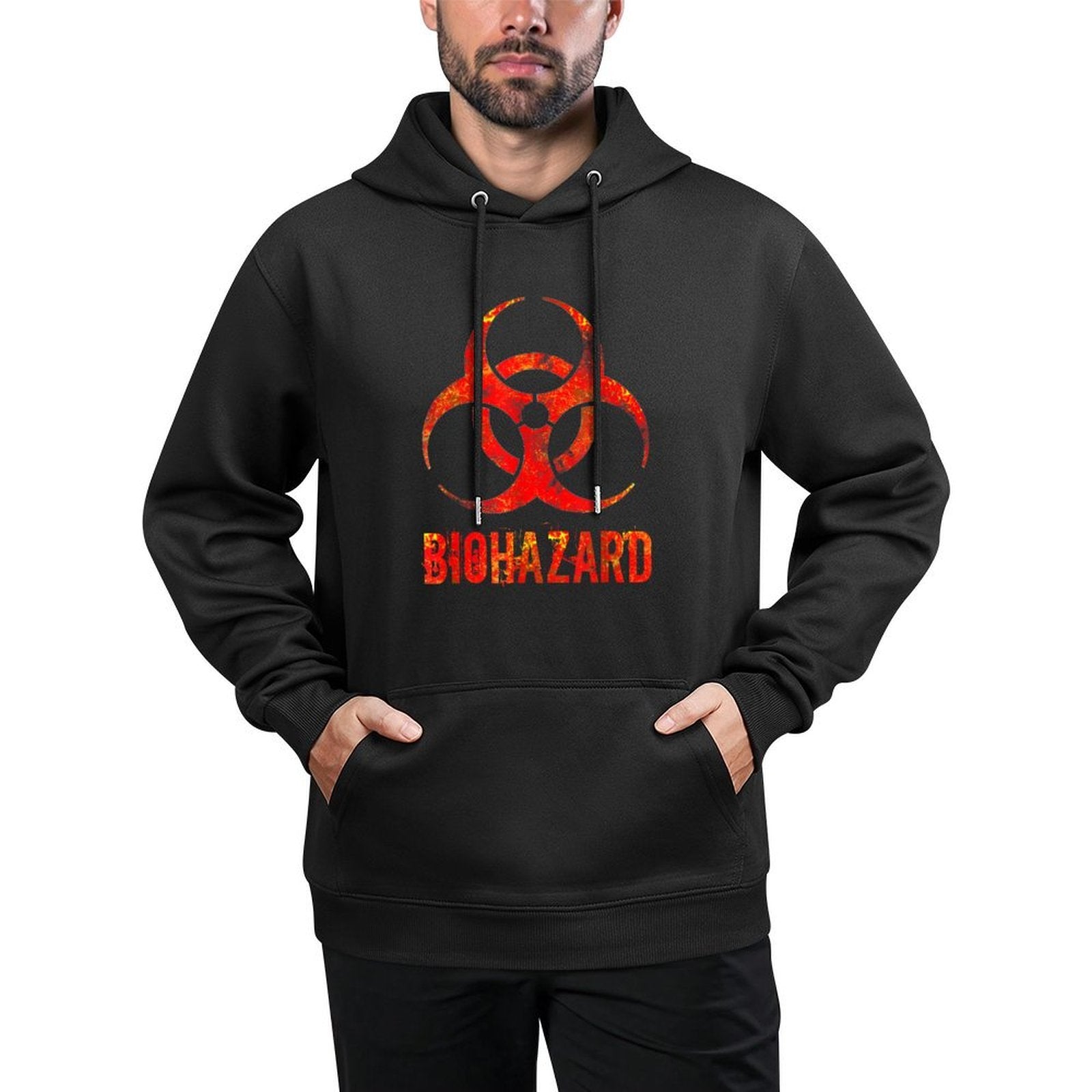 Biohazard Distressed Biology Science Teacher Rockstar Gift Versatile Streetwear Hoodie