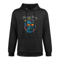 Tampa Bay FL Dog Wearing Sunglasses Abstract Design All-Day Comfort Hoodie