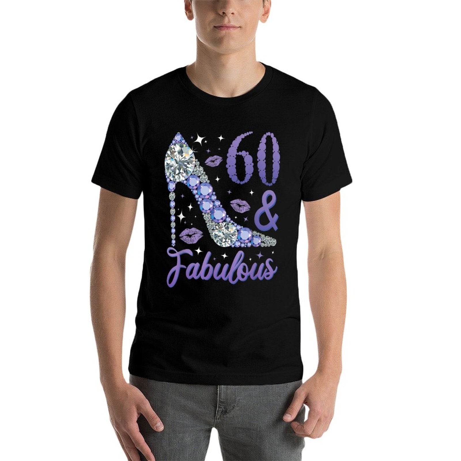 60 And Fabulous Stepping Into My 60th Birthday  Polyester Blend T-Shirt