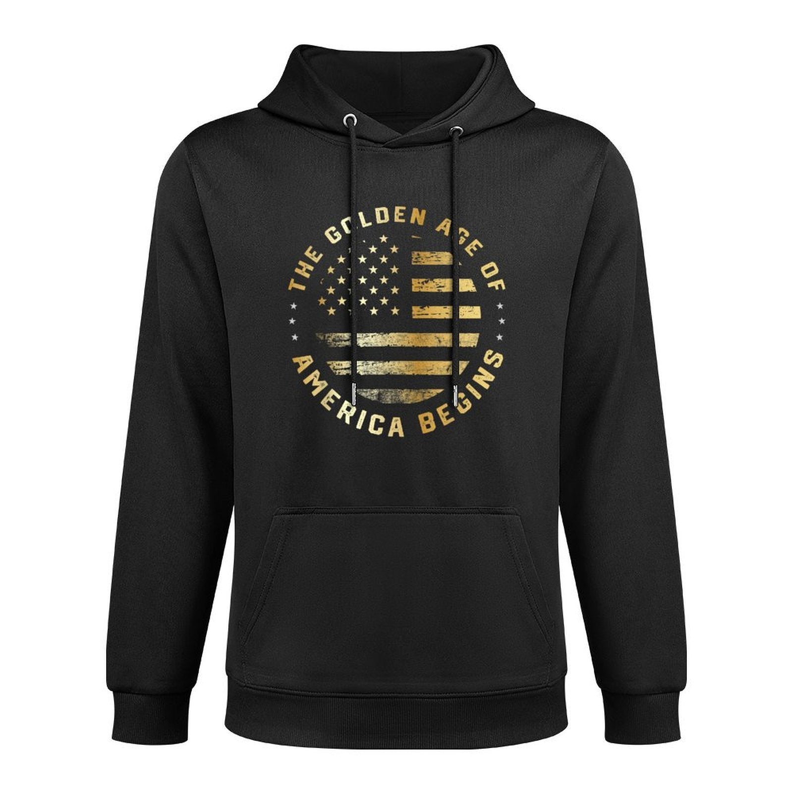 Trump The Golden Age of America Begins 2025 Easy Care Hoodie