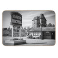 Motel Spooky Psycho Norman Vintage Antique Still Print  Anti-Trip Bath Mat