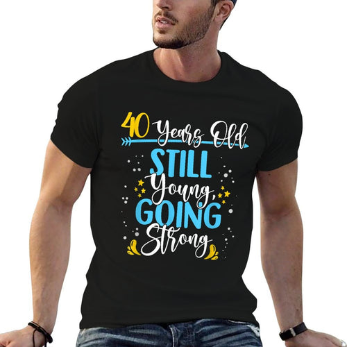 40 Years Old Birthday - 40th Birthday  Vintage-inspired T-Shirt