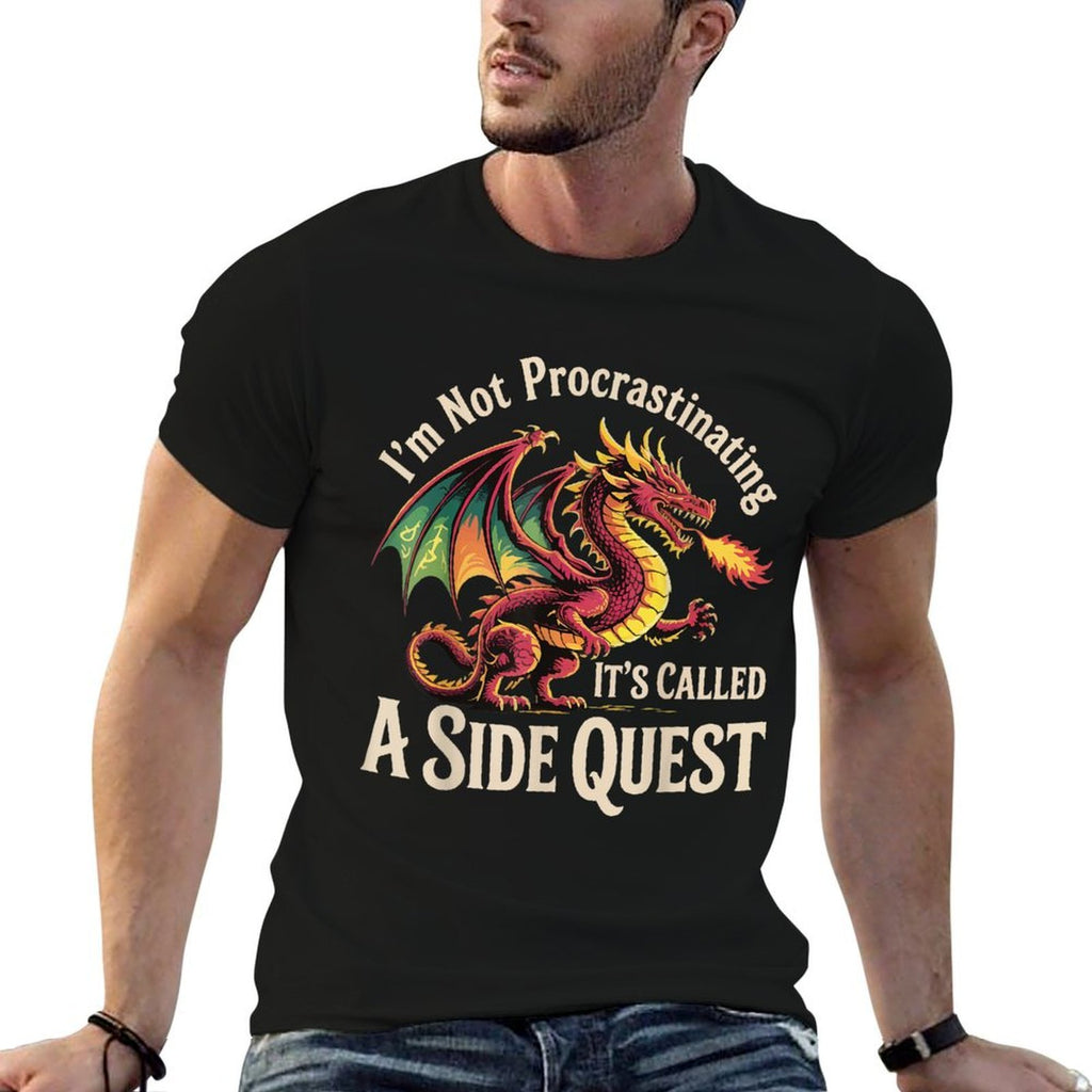 Im Not Procrastinating Its Called A Side Quest  Fade-proof Color T-Shirt