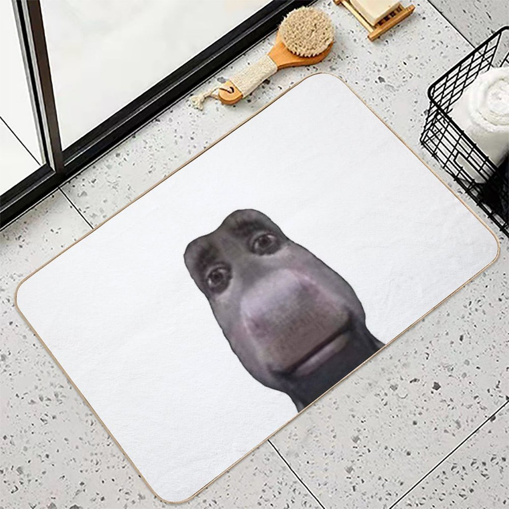 Donkey Stares Into Your Soul  Absorbent Bath Mat