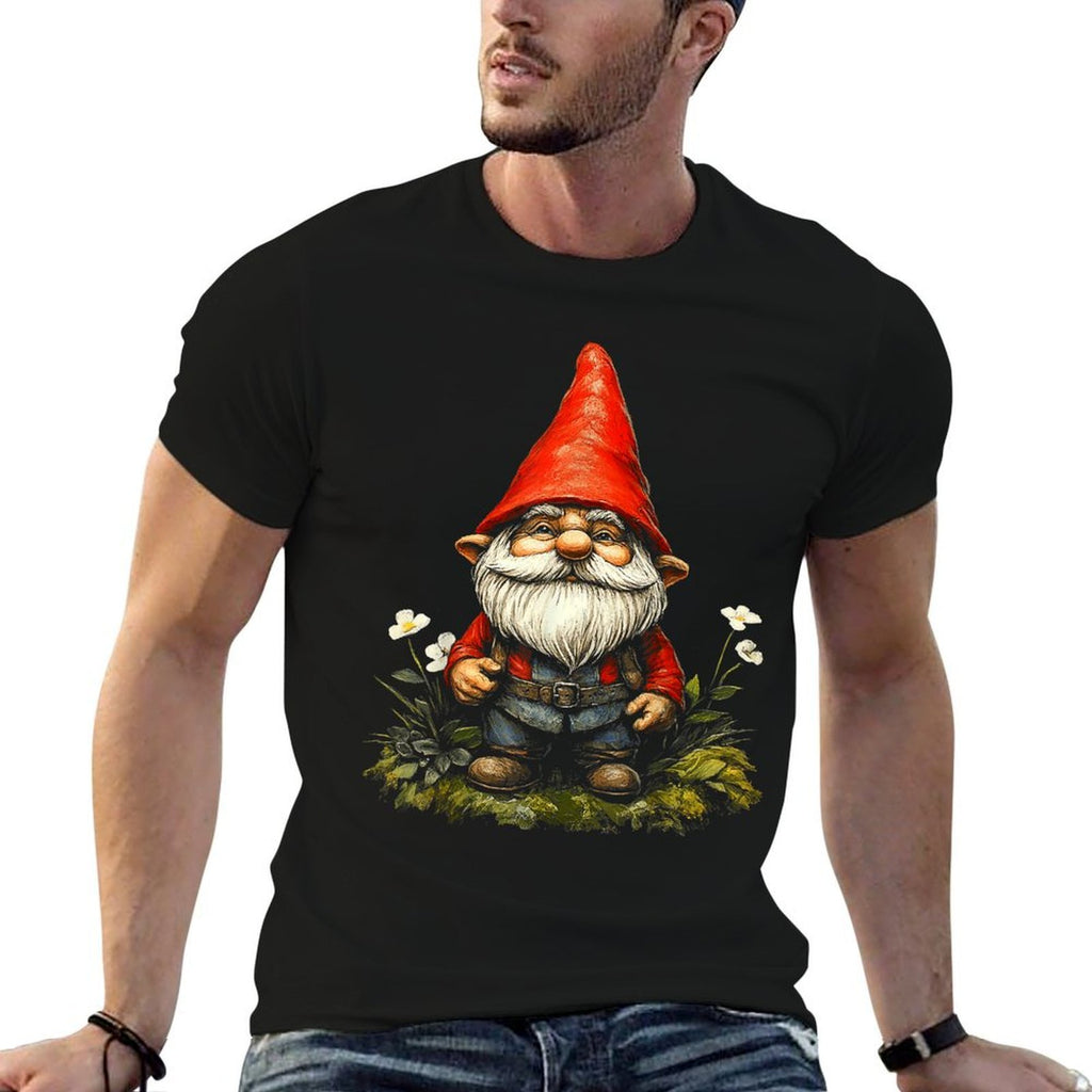 Gnome Mythical Motif Fantasy Art Gnome  Quick-drying T-Shirt