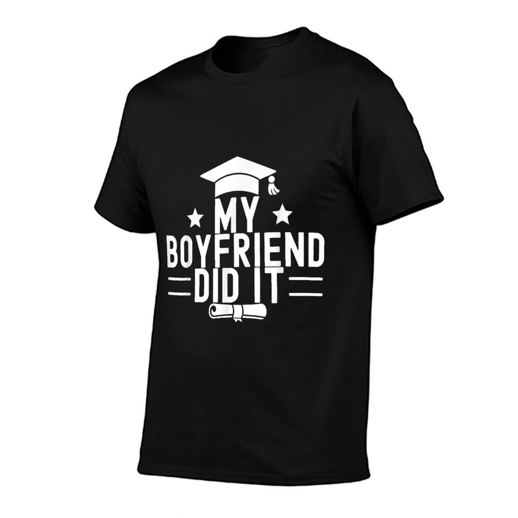 My Boyfriend Did It Graduation Graduated Bachelor Fiance  Trendy Pattern T-Shirt