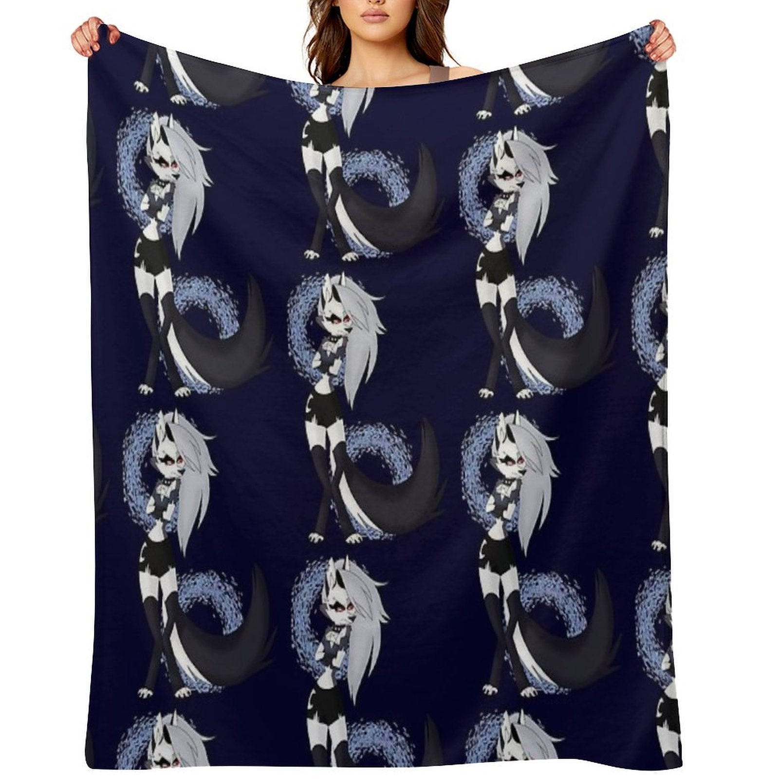 Loona from Helluva Boss Shrink-resistant Throw Blanket