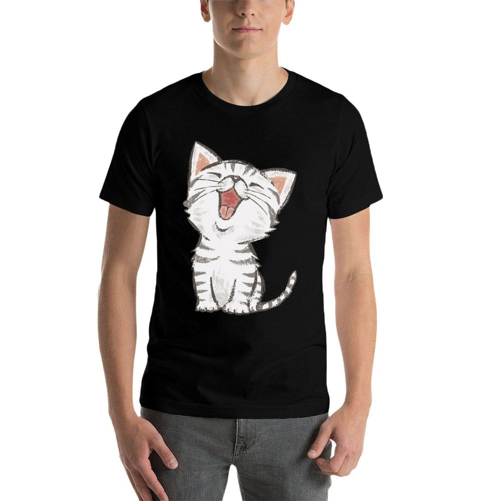 American Shorthair Happy  Polyester Blend T-Shirt